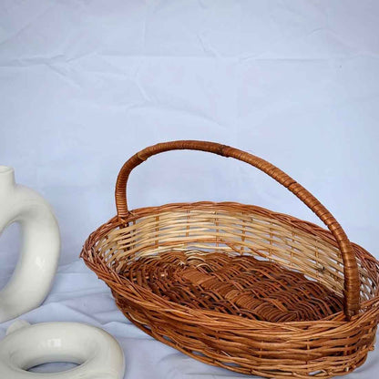 Sunflower Oval Woven Basket