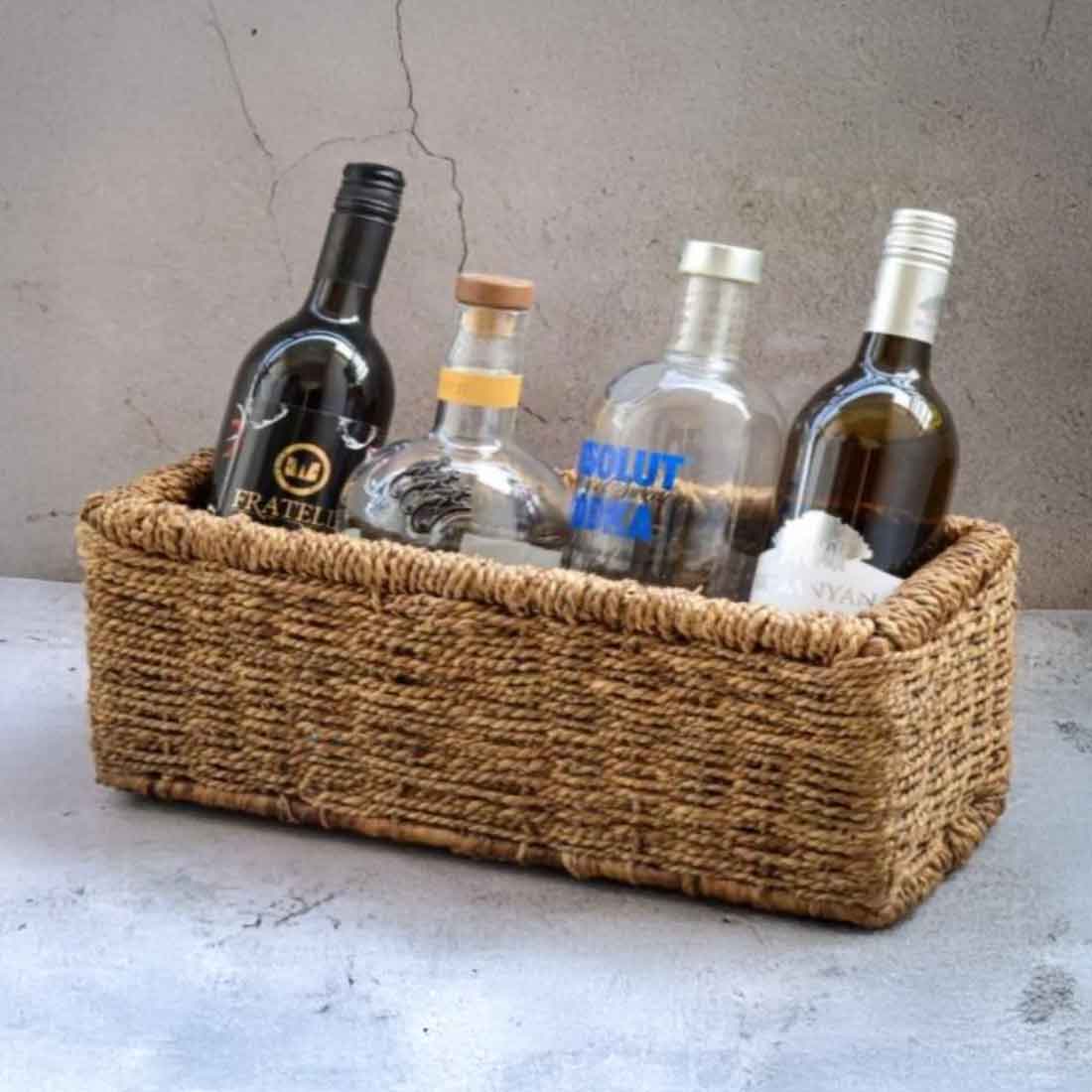 Nayra Hyacinth Rope Tray - Cane Frame Edition