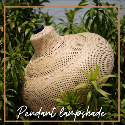 Hanging Natural Lampshade (Without Electrical Accessories)