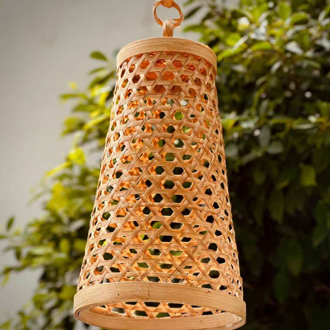 Hanging Natural Lampshade (Without Electrical Accessories)