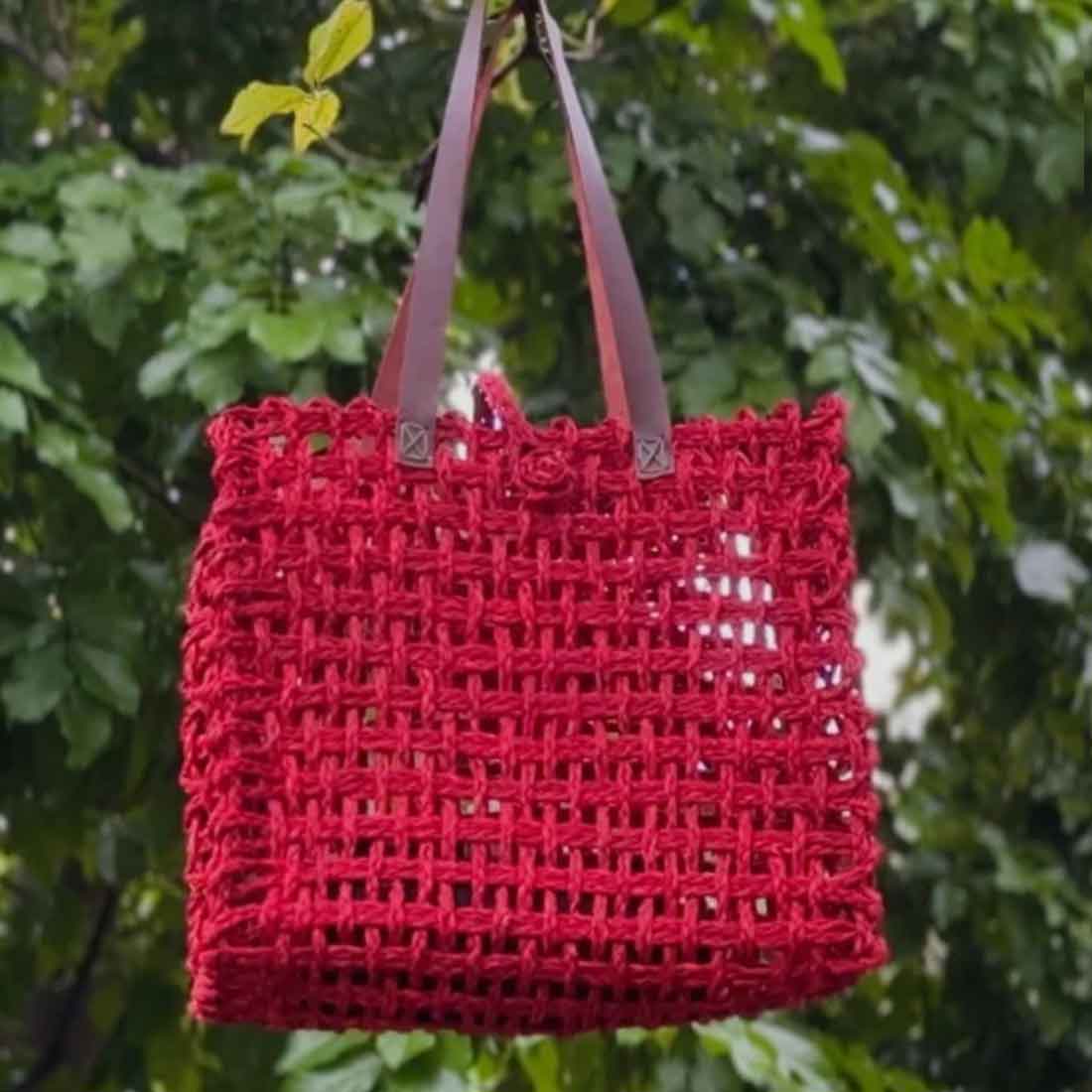 RangSaaj Sabai Mesh Bag - Assorted Handwoven Tote