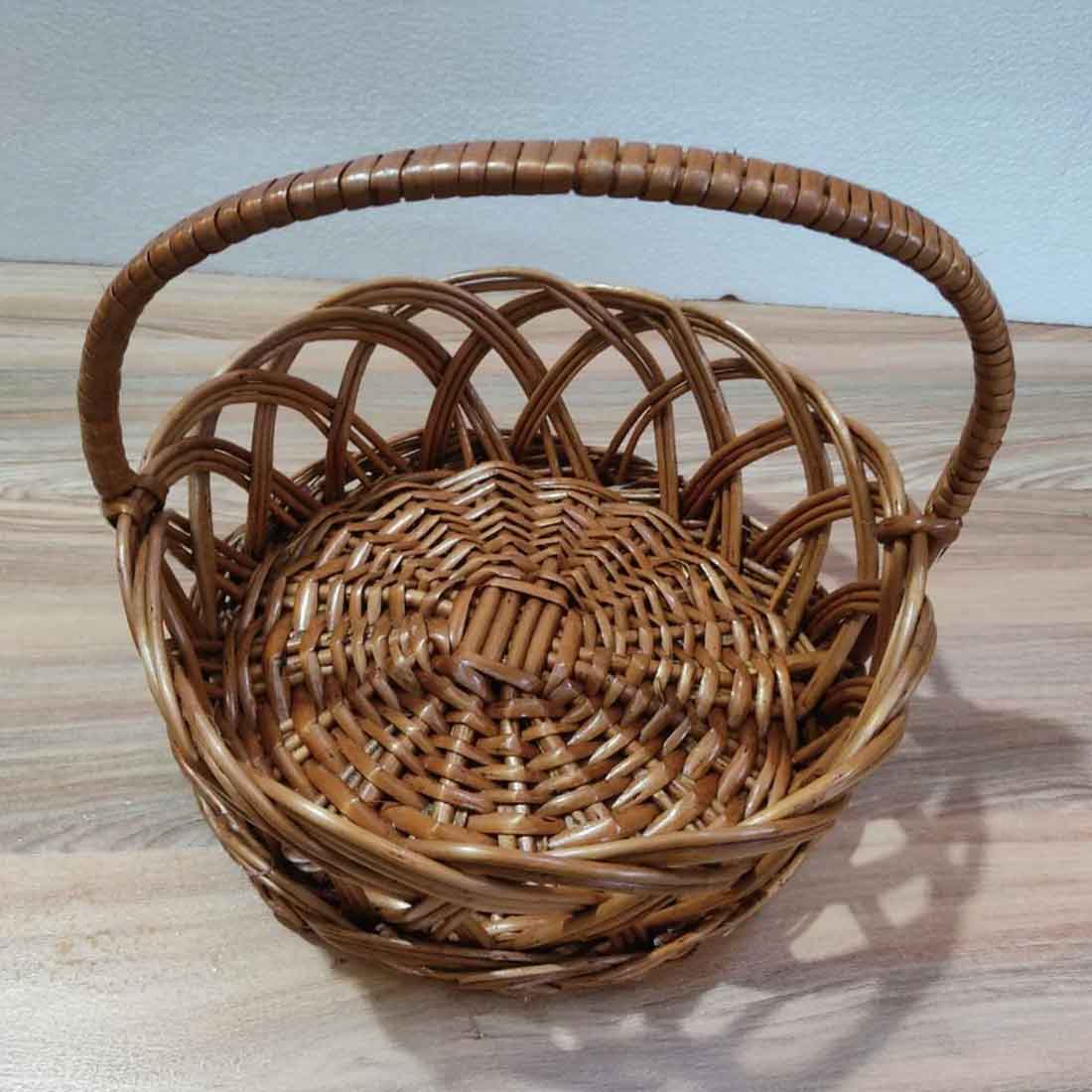 Regal Willow Crown Basket Set - With Handles (Set of 3)