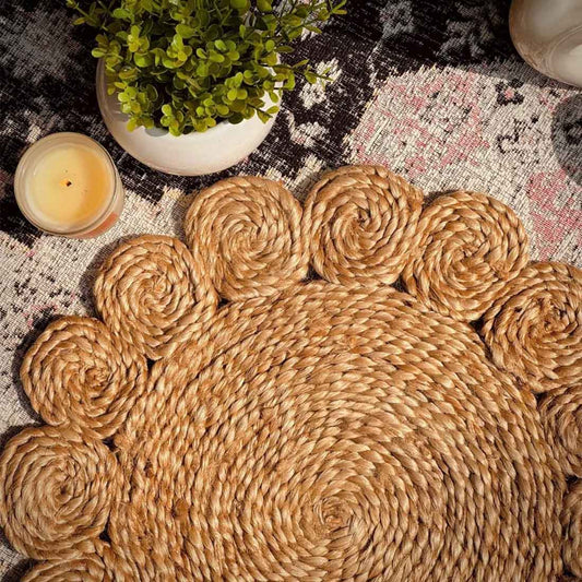 Multipurpose Jute Coasters - 6" Handwoven Rustic Charm