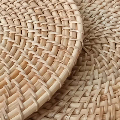 Aara Luxe Cane Round Placemat - Handwoven Elegance