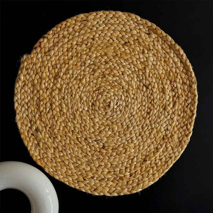EarthWeave Round Jute Coaster – 6" Handwoven Rustic Elegance