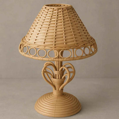 Cane Table Lamp with Holder and wire