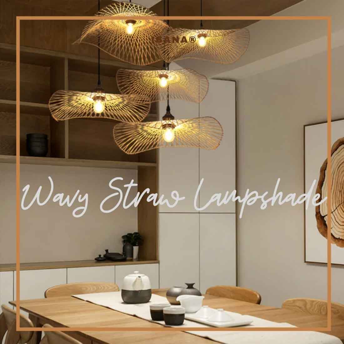 Wavy Straw Lampshade