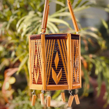 Hanging Lampshade - 6 corner - (Without Electrical Accessories)