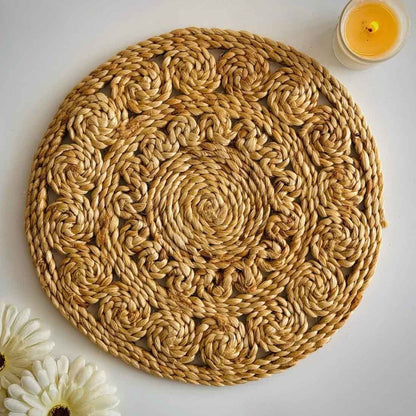 EcoCharm Jute Coaster – 6" Handwoven Rustic Beauty