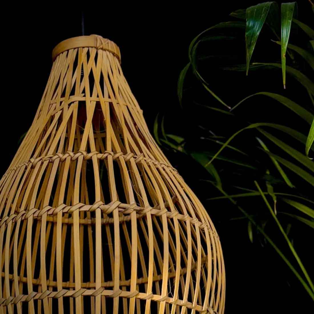 Rattan Look Hanging Lampshade (Without Electrical Accessories)