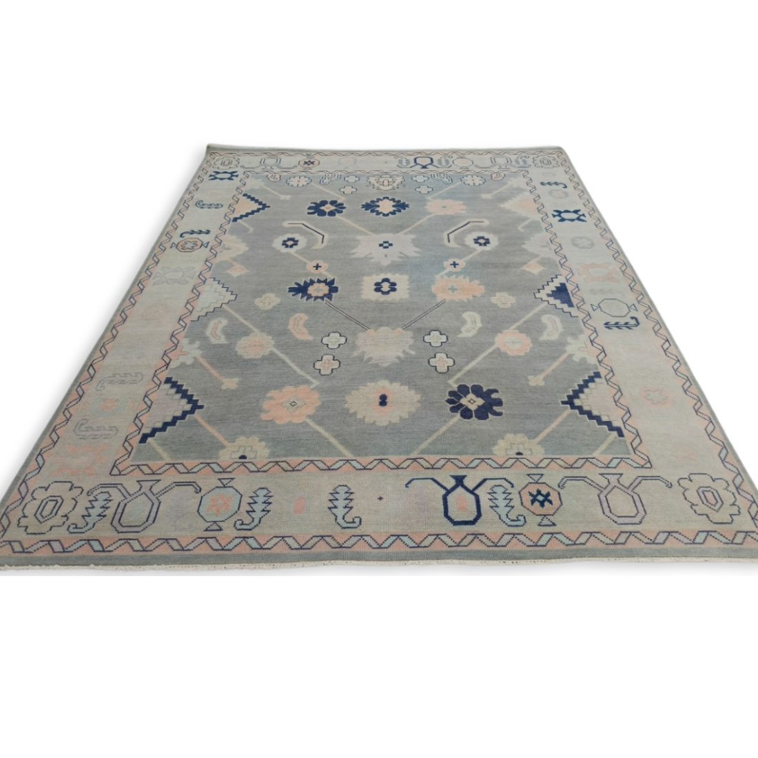 Grace Hand-Knotted Oushak Rug | Hand-woven Wool Rug