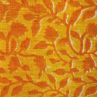 Kaura Block Printed Linen Fabric