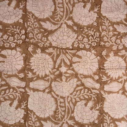 Saheli Block Print Linen Fabric