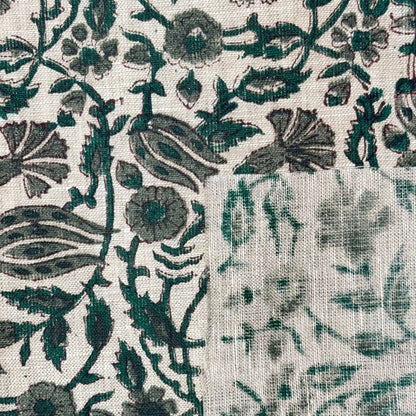 Gaami Block Printed Linen Fabric