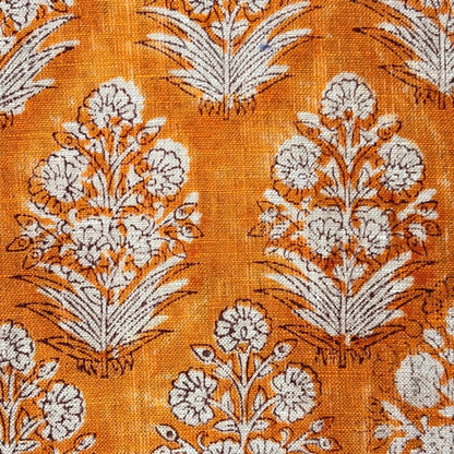 Jamna Block Printed Linen Fabric
