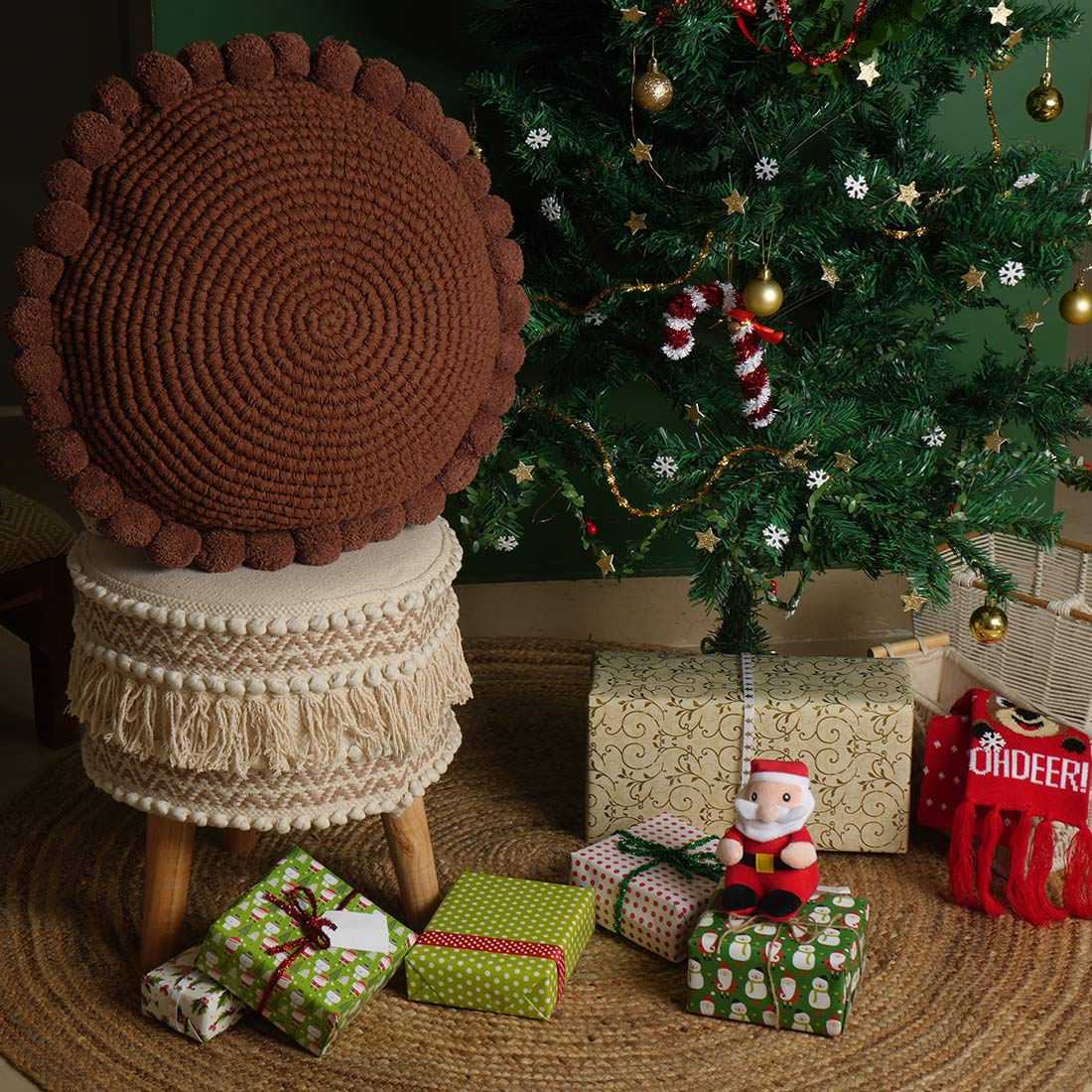 Noell Crochet Pillow Cover | Woven Home Décor | Holiday Gifting