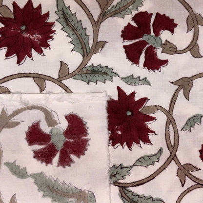 Ritu Cotton 44" Block-Printed Jaal Upholstery Fabric