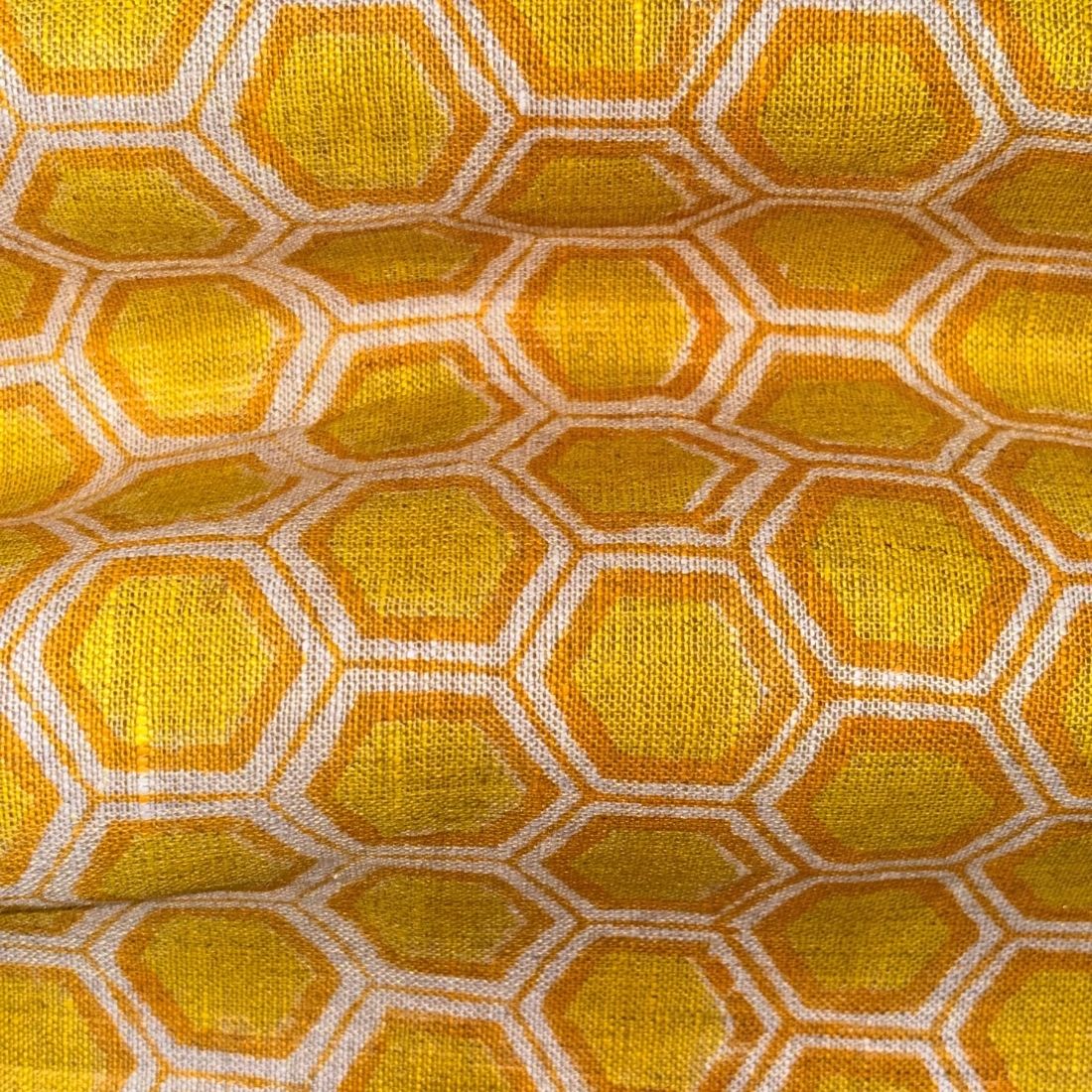 Ghung Block Printed Linen Fabric | Upholstery & Home Décor Fabric