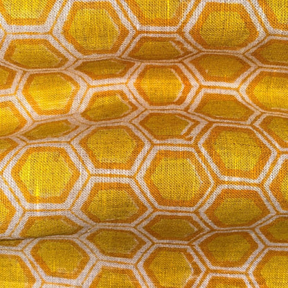 Ghung Block Printed Linen Fabric | Upholstery & Home Décor Fabric