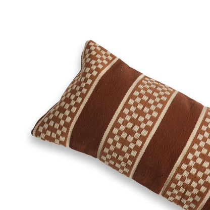 Puff Lumbar Woven Pillow Cover