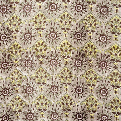 Kaali Block Printed Linen Fabric