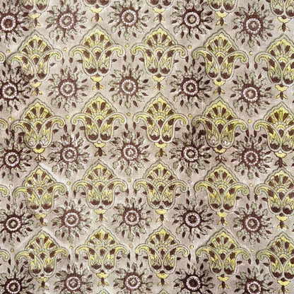 Bhini Linen 58" Block-Printed Buta Upholstery Fabric