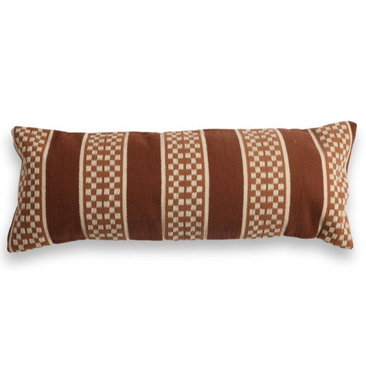Puff Lumbar Woven Pillow Cover