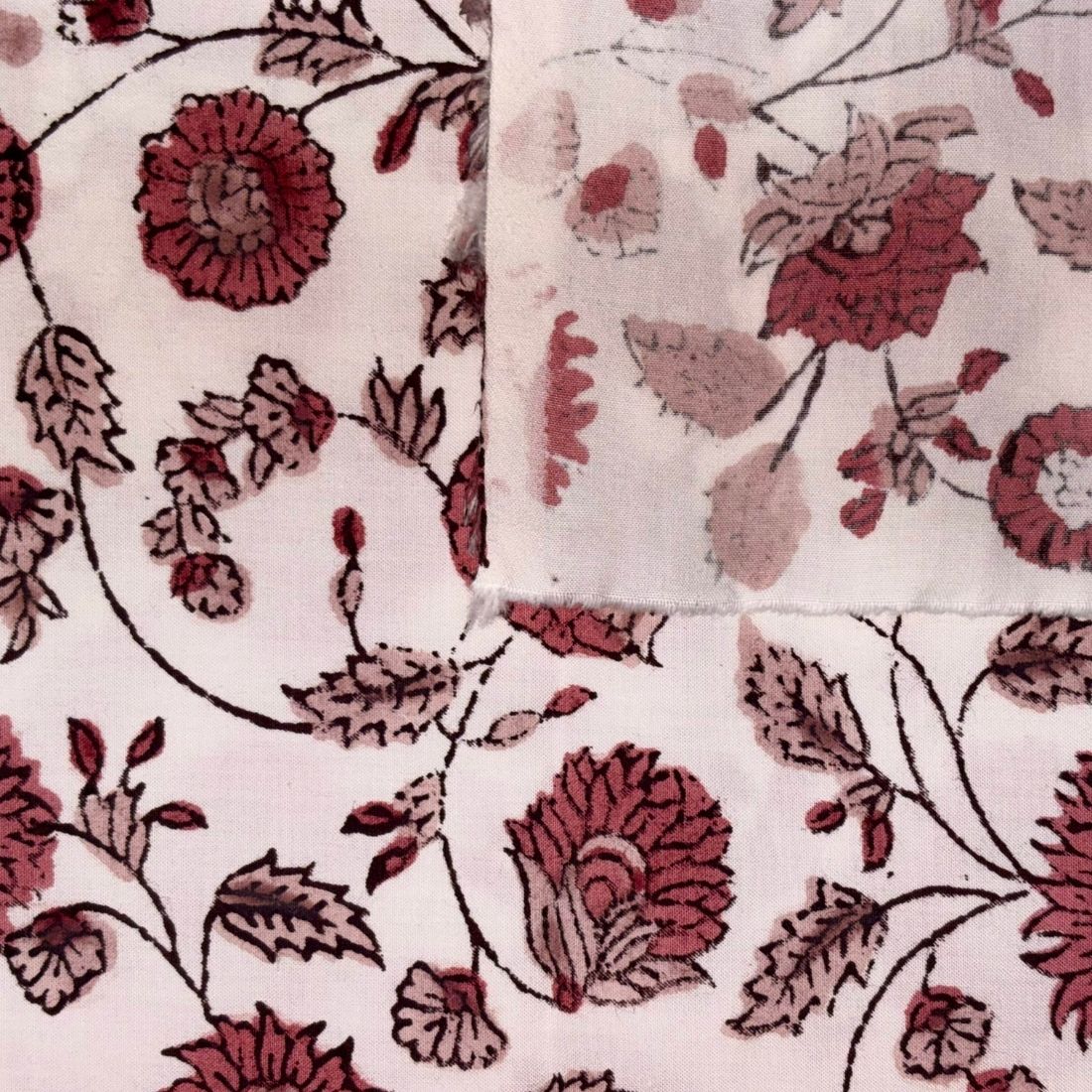 Sonchafa Cotton 44" Block-Printed Jaal Upholstery Fabric