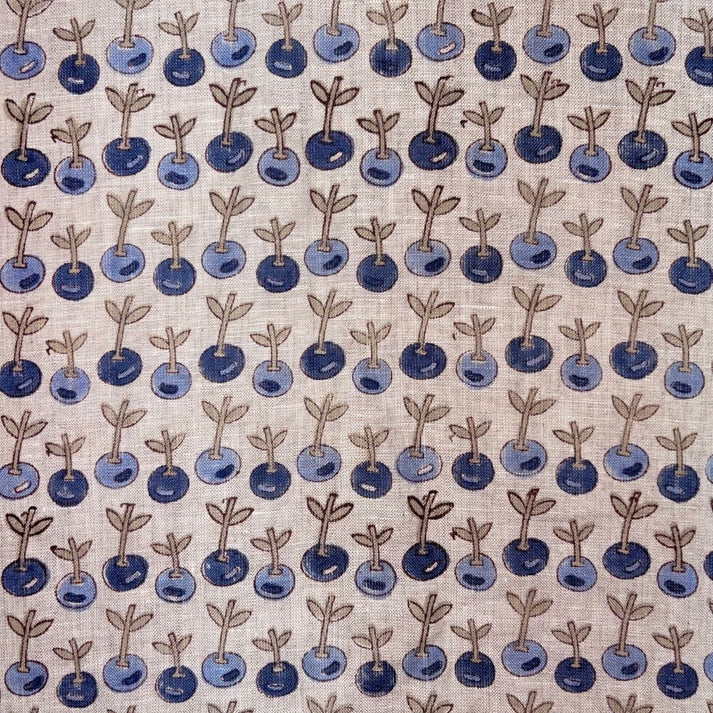 Paahi Linen 58" Block-Printed Buti Upholstery Fabric
