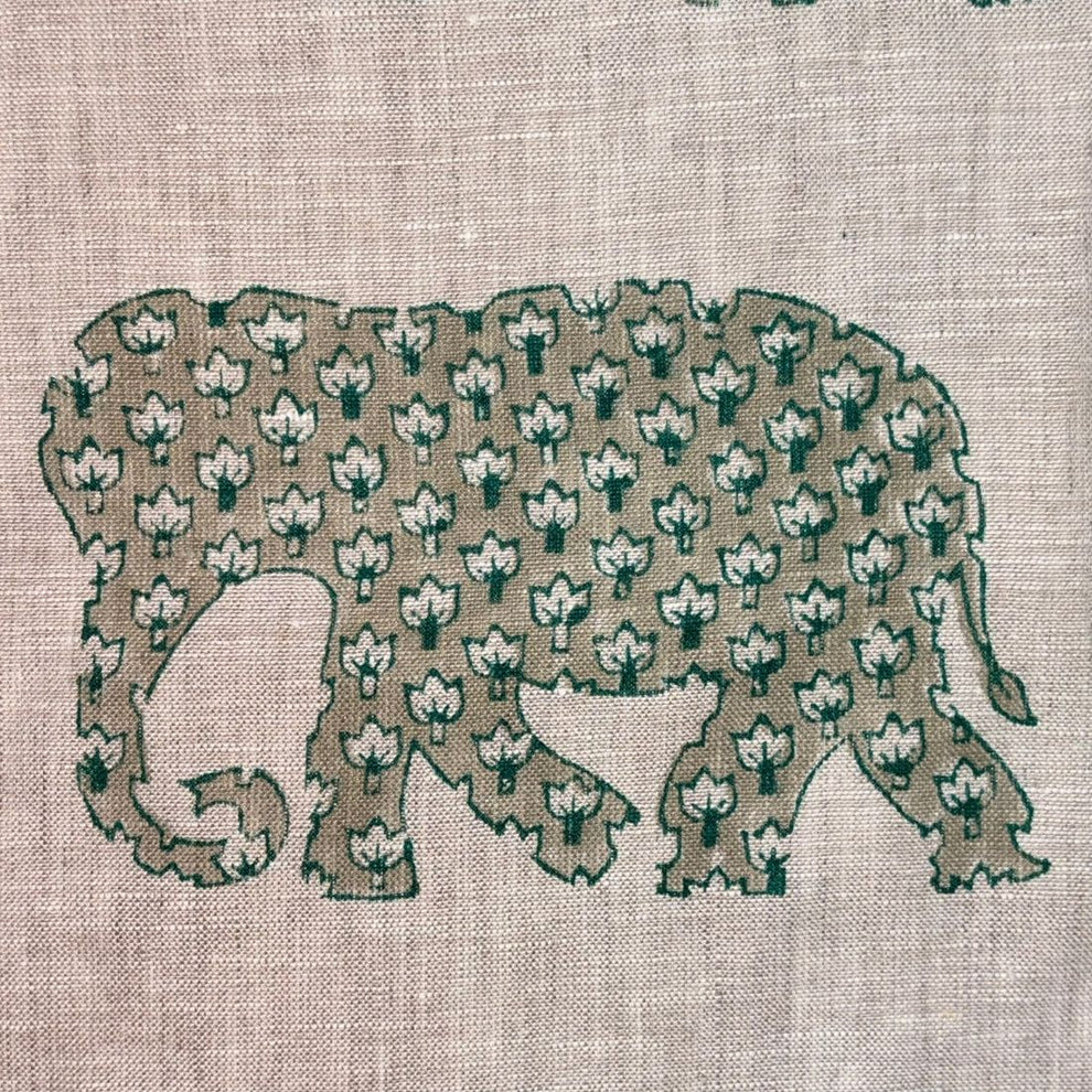 Mithi Color Mithi Block Printed Linen Fabric – Best Price Today –... – Loomkaari Studio