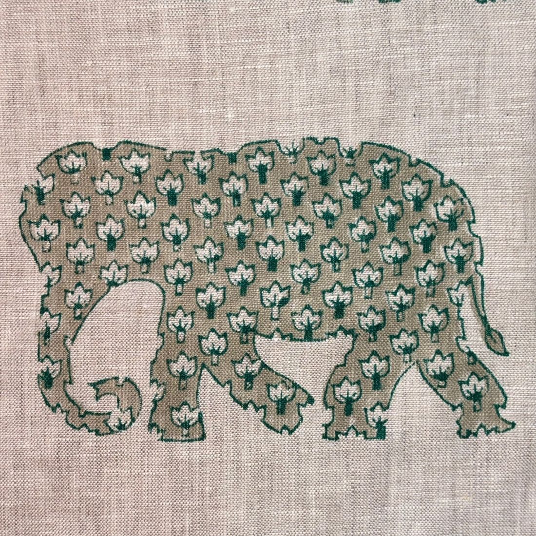 Mithi Block Printed Linen Fabric | Upholstery & Home Décor Fabric