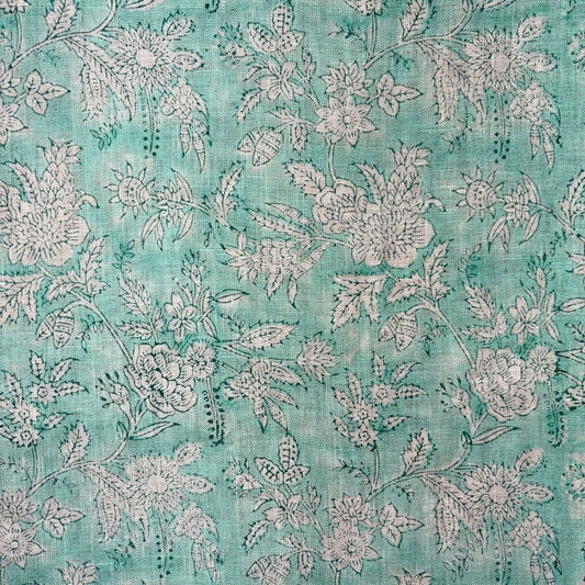 Chaap Block Printed Linen Fabric | Upholstery & Home Décor Fabric