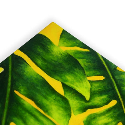 Hand Painted Leaf Canvas Wall Art