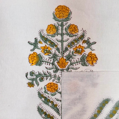 Nimea Block Print Cotton Fabric