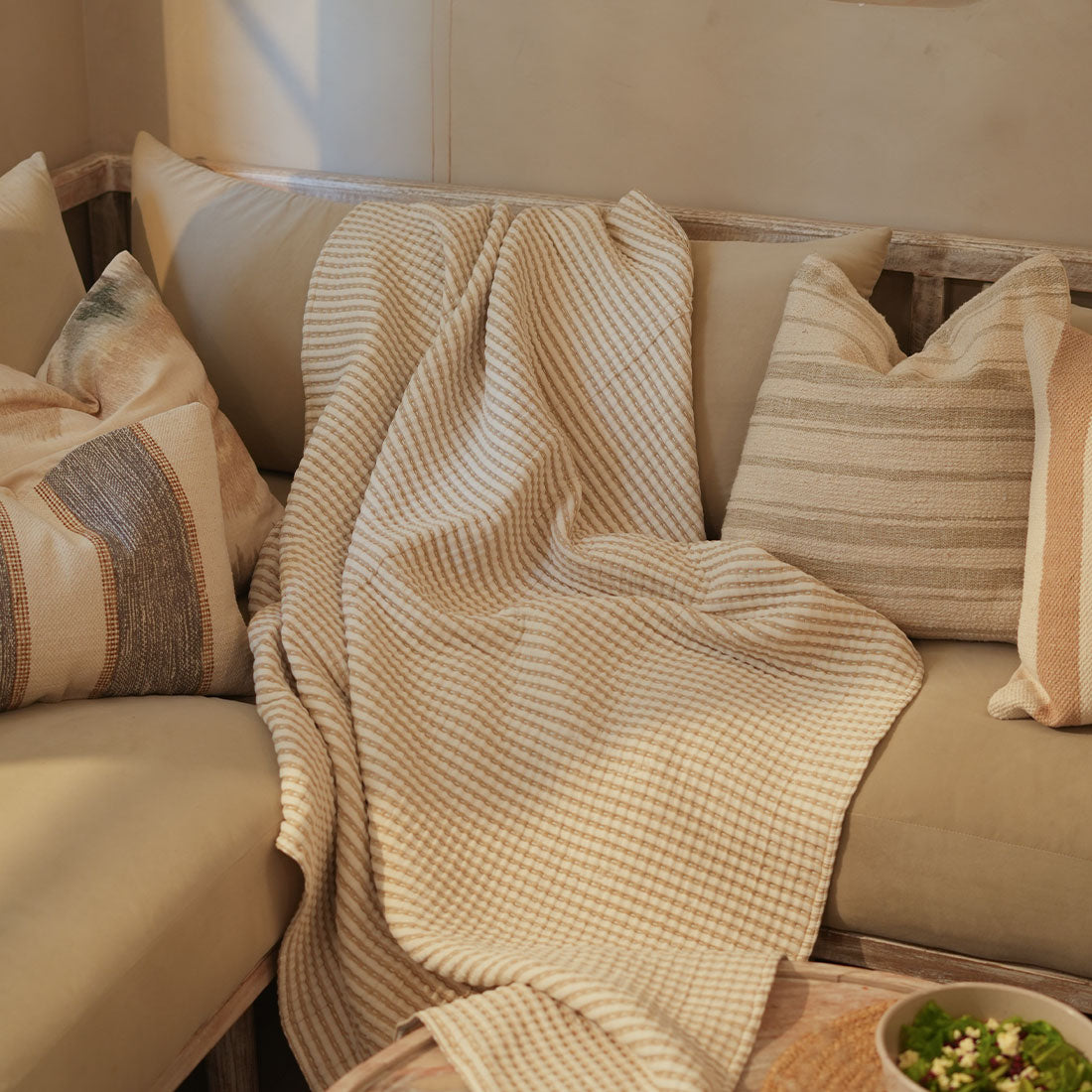 Toska Solid Quilted Throw