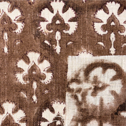 Dhuni Block Printed Linen Fabric | Upholstery & Home Décor Fabric