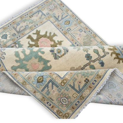 Clara Hand-Knotted Oushak Rug | Hand-woven Wool Rug