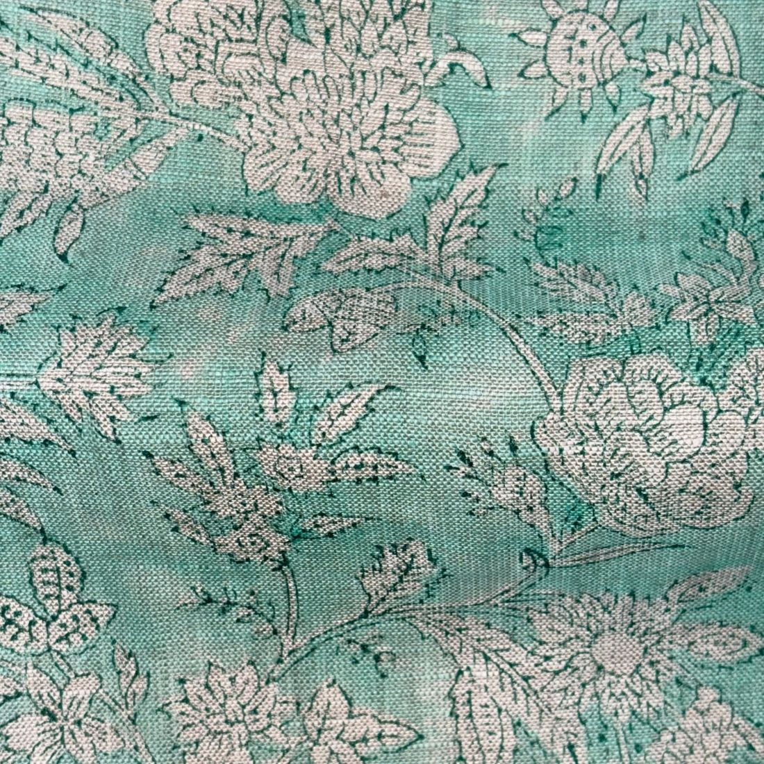 Chaap Block Printed Linen Fabric | Upholstery & Home Décor Fabric