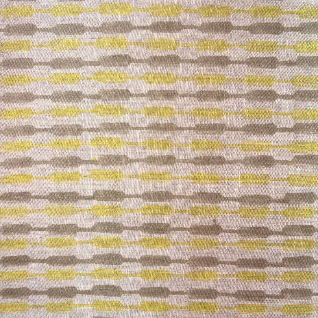 Phool Block Printed Linen Fabric | Upholstery & Home Décor Fabric