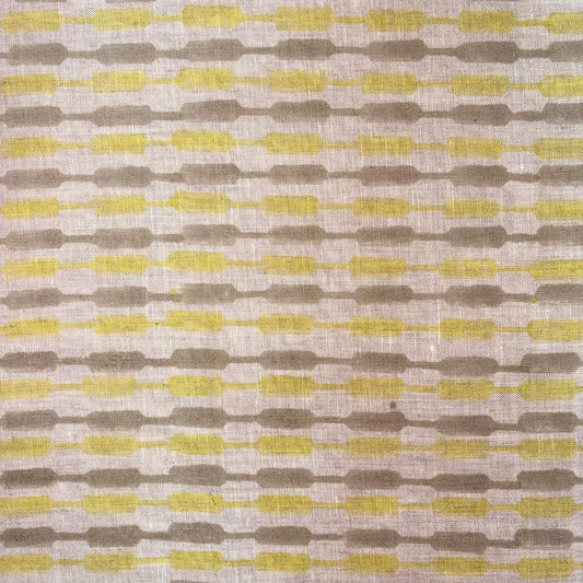 Phool Block Printed Linen Fabric | Upholstery & Home Décor Fabric