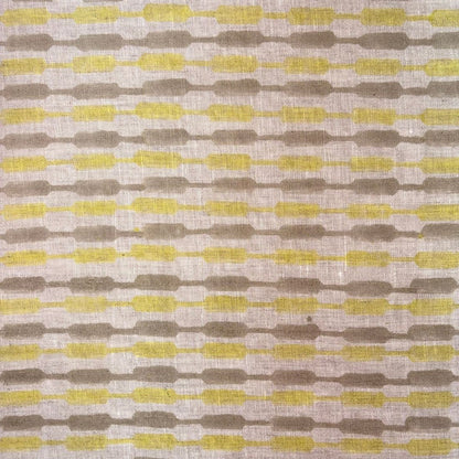 Tassi Linen 58" Block-Printed Geometric Upholstery Fabric