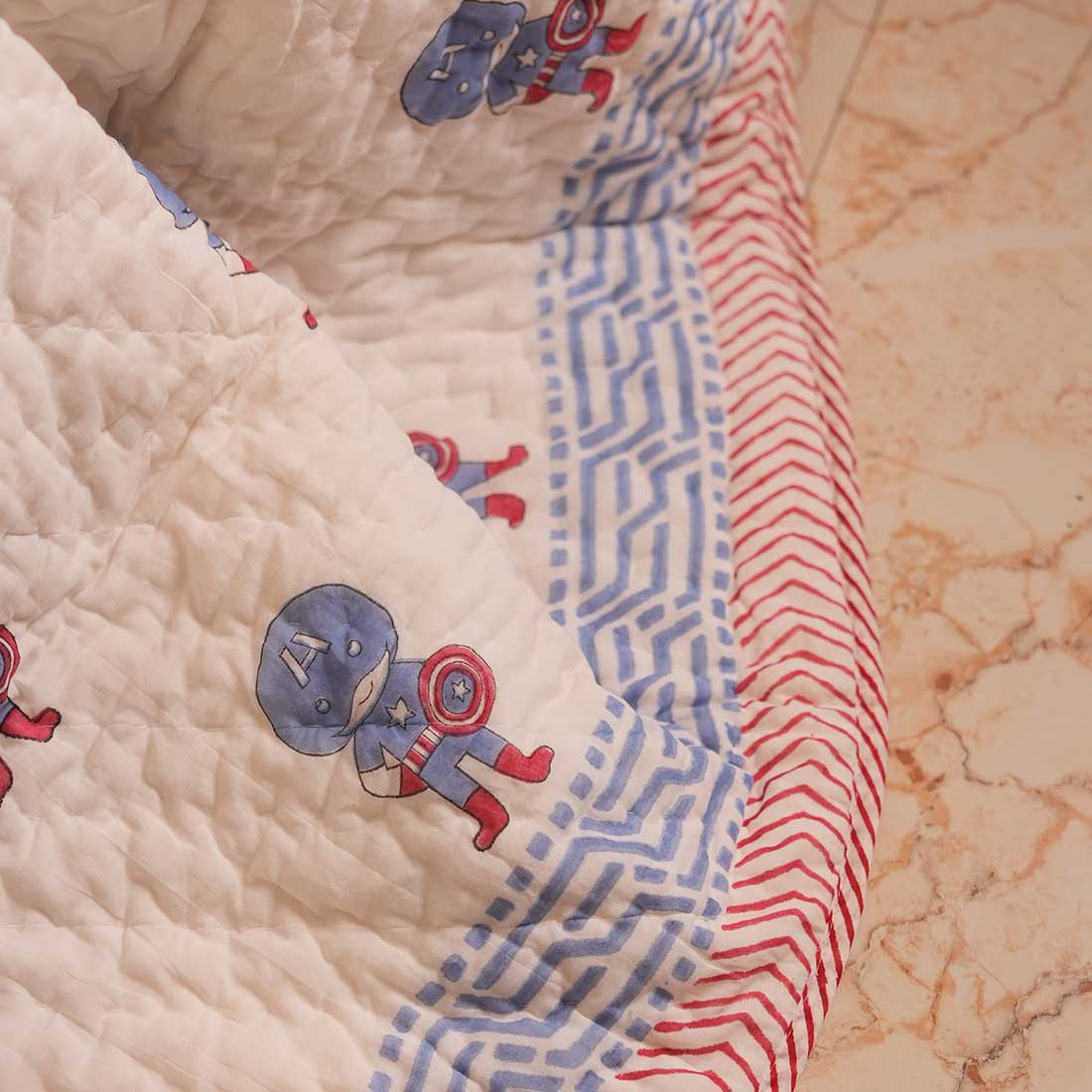 Puffy  Printed Baby Quilt