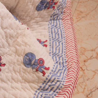 Puffy  Printed Baby Quilt