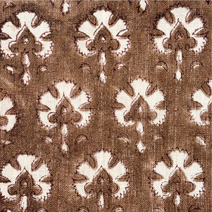 Dhuni Block Printed Linen Fabric | Upholstery & Home Décor Fabric