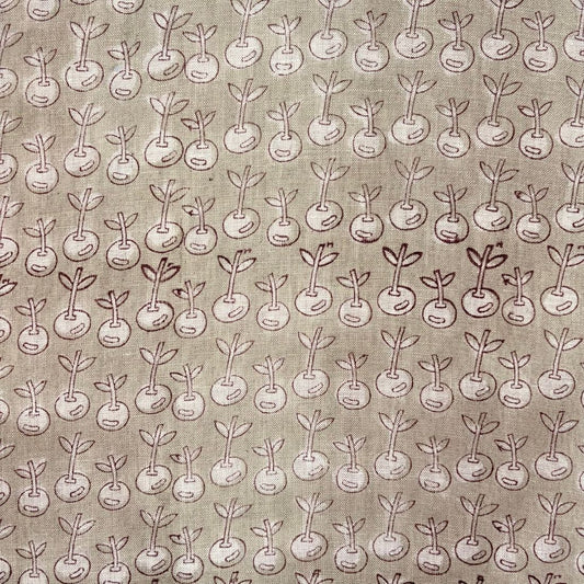 Dhair Block Printed Linen Fabric | Upholstery & Home Décor Fabric