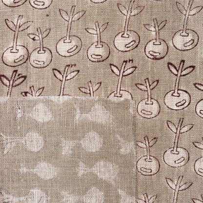Dhair Block Printed Linen Fabric | Upholstery & Home Décor Fabric
