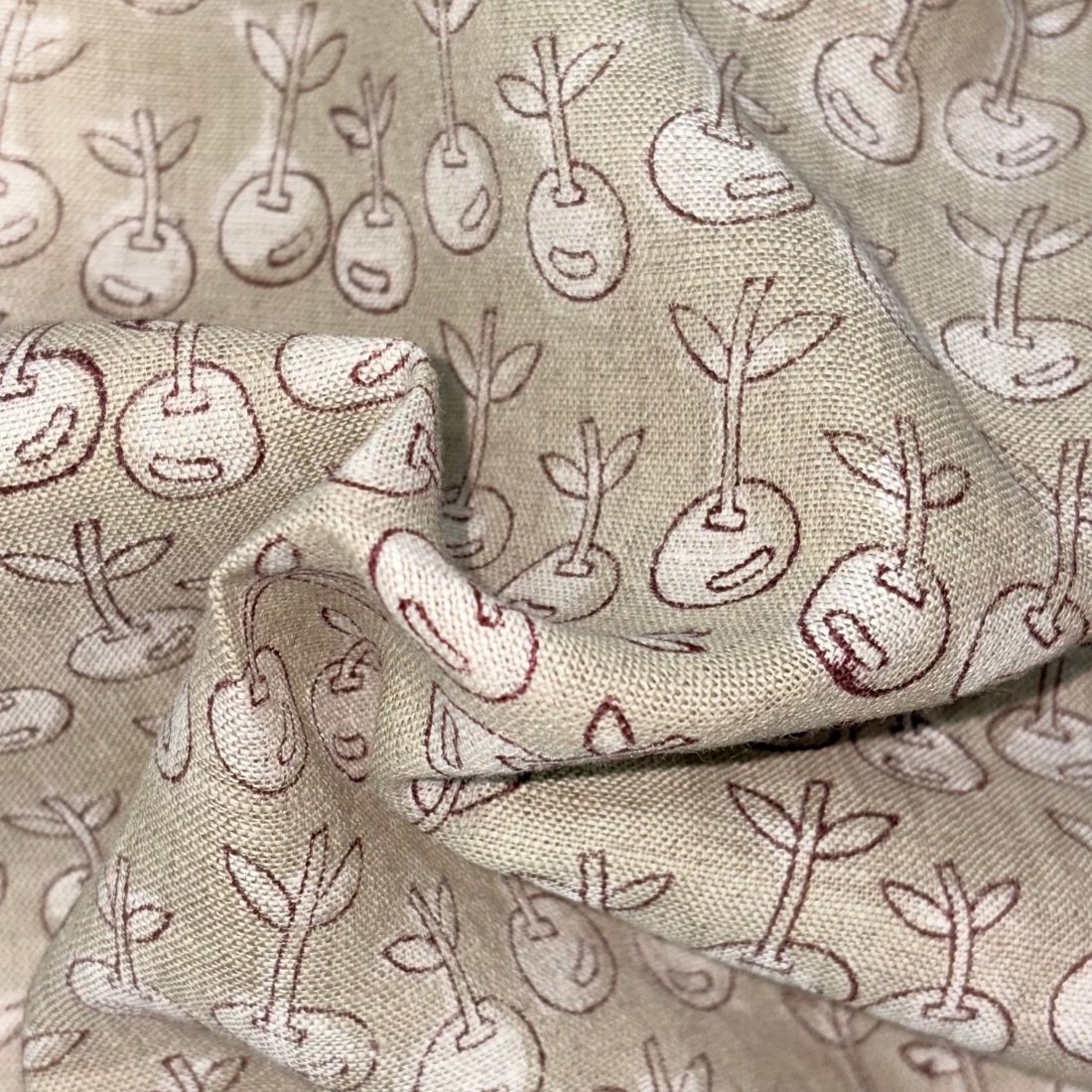 Dhair Block Printed Linen Fabric | Upholstery & Home Décor Fabric