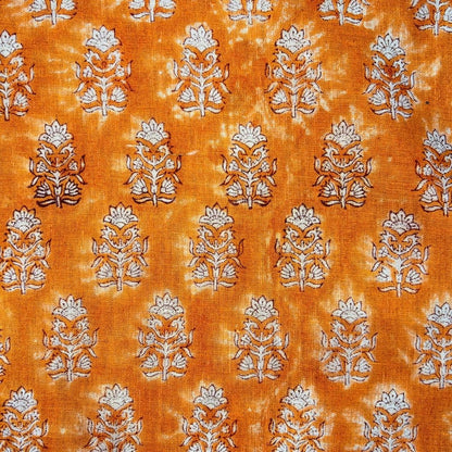 Surai Block Printed Linen Fabric