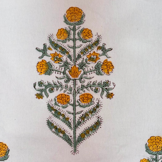 Nimea Block Print Cotton Fabric