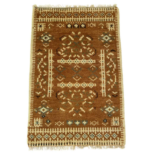 Aural Hand Knotted Abstract Geometric Rug